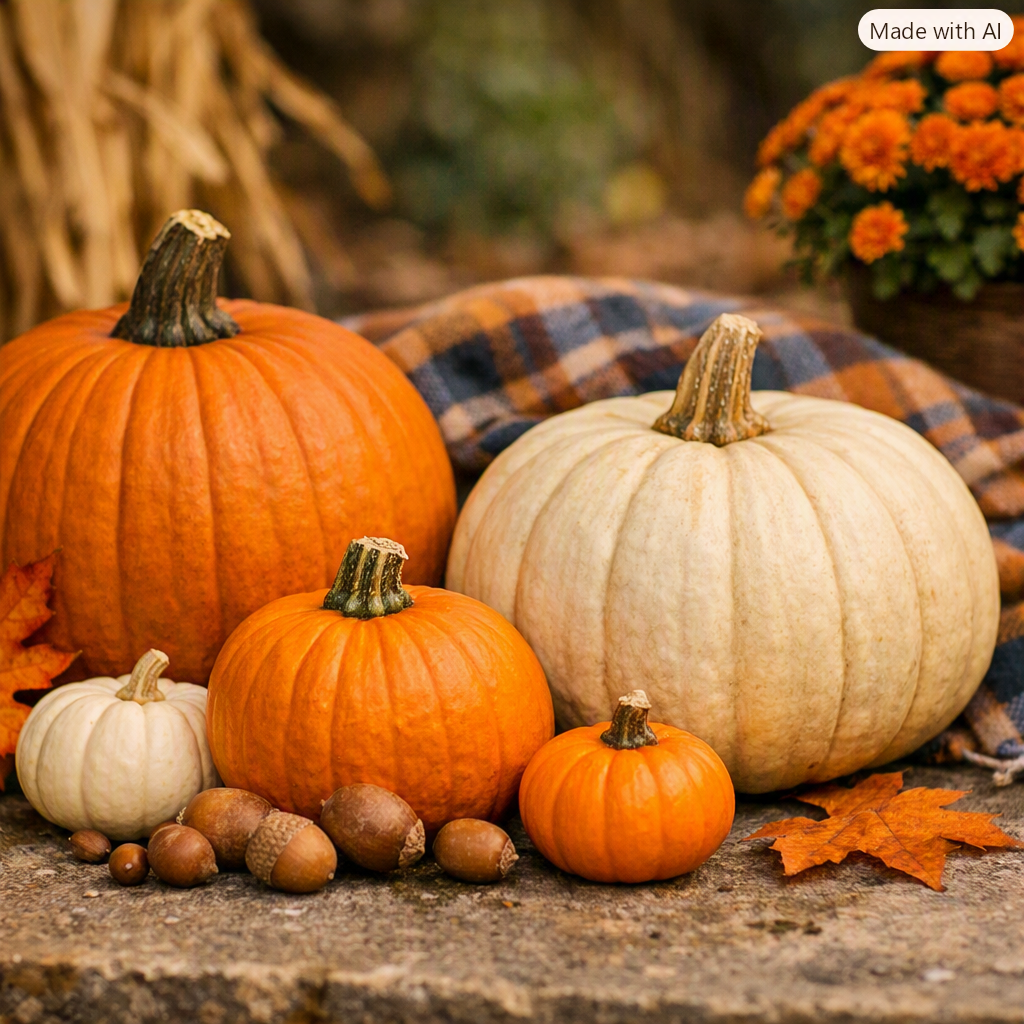 Outdoor pumkins