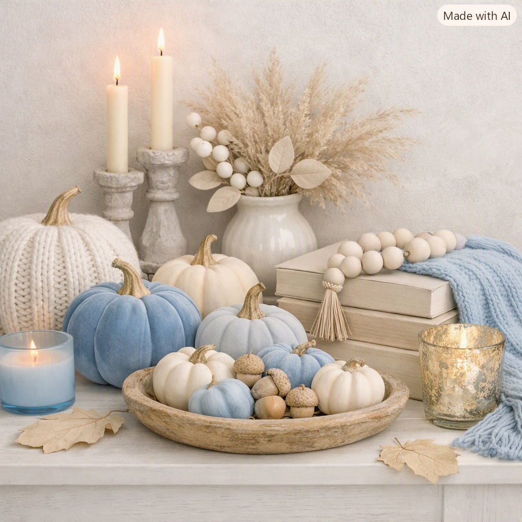 dusty blue fall